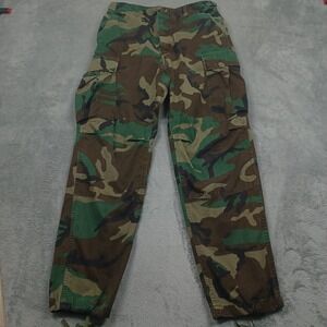 Vintage US Military Pants Men Small Green Woodland Hot Weather Combat A2